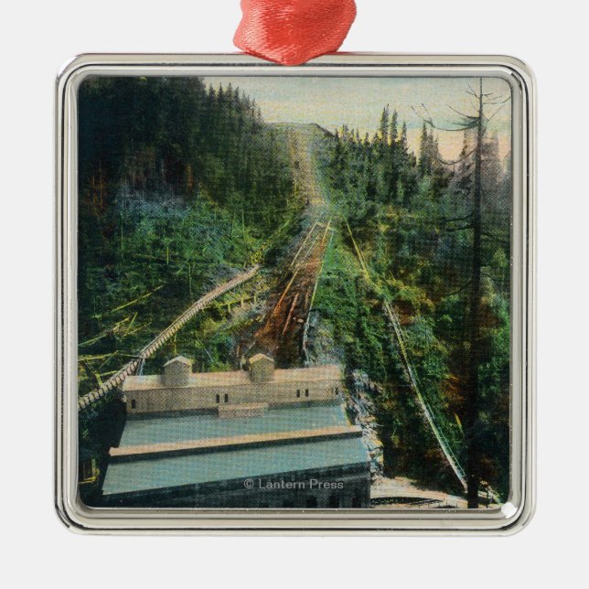 Luftaufnahme der Elektron-Power-Station Ornament Aus Metall (Vorne)