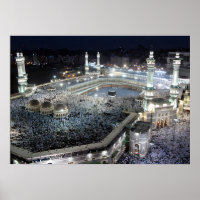 Luftaufnahme der Hajj-Pilger in der Kaaba, Mekka