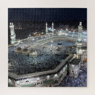 Luftaufnahme der Hajj-Pilger in der Kaaba, Mekka Puzzle