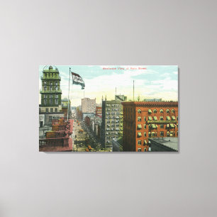 Luftaufnahme der Hauptstraße Leinwanddruck