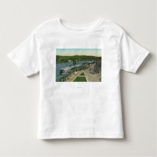 Luftaufnahme der Hudson-Navigations-des Docks Kleinkind T-shirt