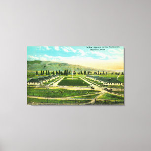 Luftaufnahme der Indischen Agentur Leinwanddruck