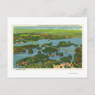 Luftaufnahme der Internationalen Brücke Postkarte
