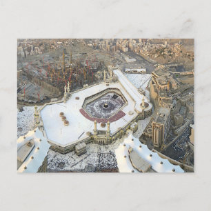 Luftaufnahme der Kaaba, Masjid al-Haram & Mekka Postkarte