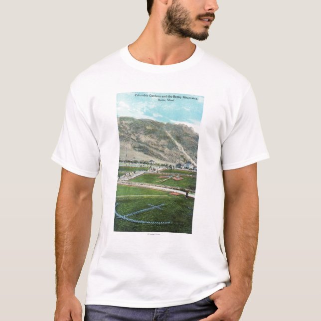 Luftaufnahme der Kolumbiens GardensButte, M.Ü. T-Shirt (Vorderseite)