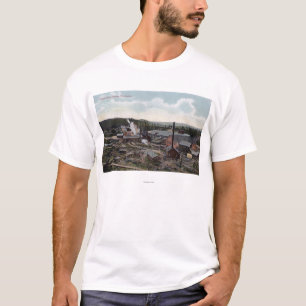 Luftaufnahme der Papiermühlen T-Shirt