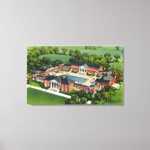 Luftaufnahme der Saratoga Leinwanddruck