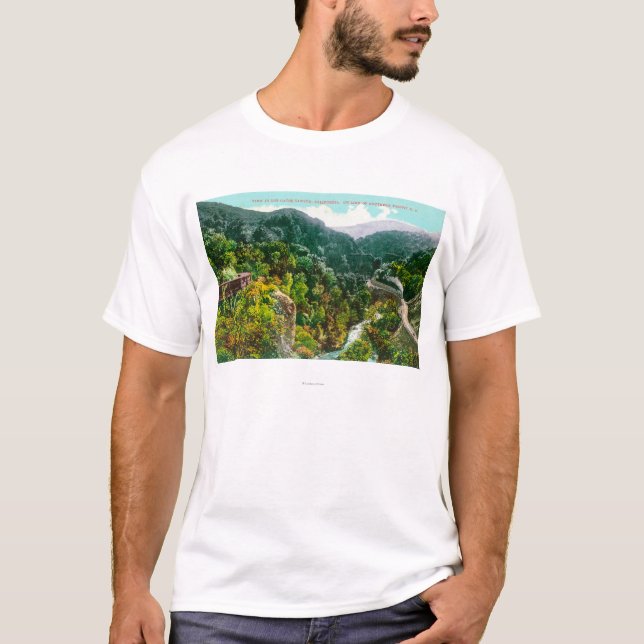 Luftaufnahme der Schlucht, pazifisches Südtrai T-Shirt (Vorderseite)