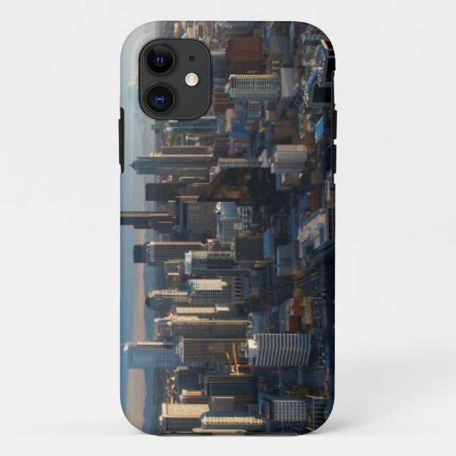 Luftaufnahme der Seattle-Stadt-Skyline Case-Mate iPhone Hülle (Rückseite)