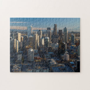 Luftaufnahme der Seattle-Stadt-Skyline Puzzle
