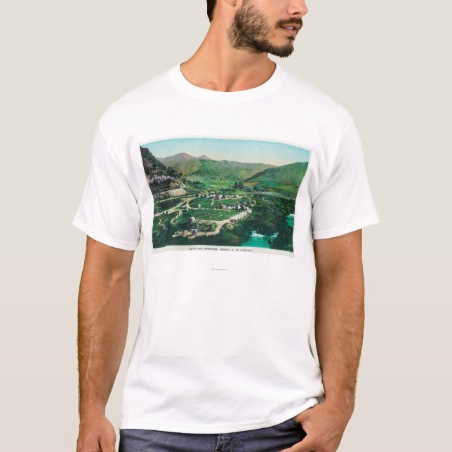 Luftaufnahme der SpringsLava heißen Quellen, T-Shirt (Vorderseite)