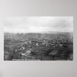 Luftaufnahme der Stadt 10 Poster