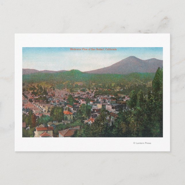 Luftaufnahme der Stadt San Rafael, CA Postkarte (Vorderseite)