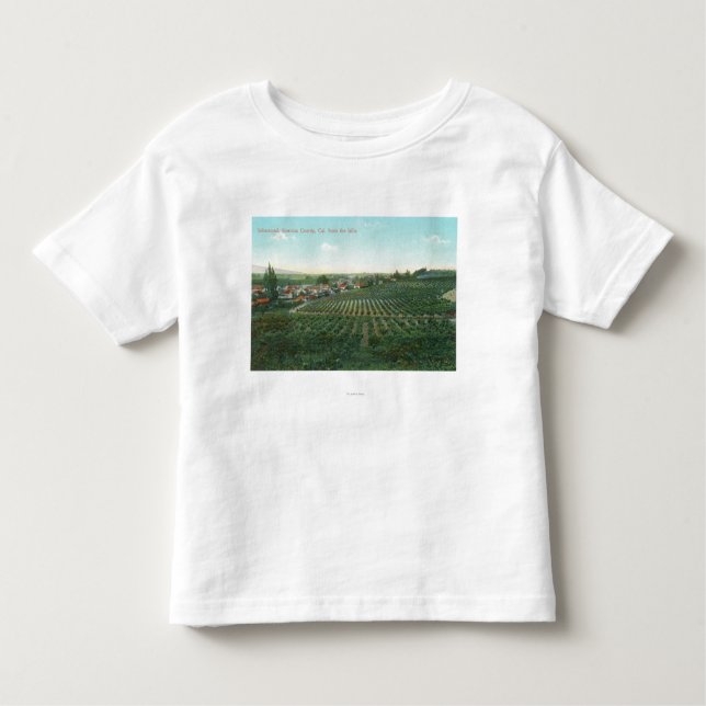 Luftaufnahme der Stadt, Sonoma County vom Hügel Kleinkind T-shirt (Vorderseite)