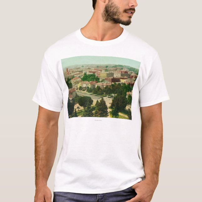 Luftaufnahme der Stadt T-Shirt (Vorderseite)