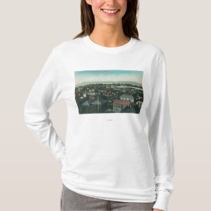 Luftaufnahme der Stadt und der Stuten-Insel T-Shirt