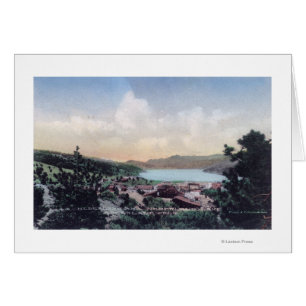 Luftaufnahme der Stadt und des Nederland Sees