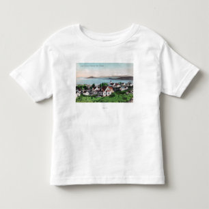 Luftaufnahme der Stadt und des Sees Ewauna Kleinkind T-shirt