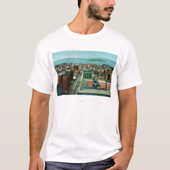 Luftaufnahme der Stadt vom Anruf-Gebäude T-Shirt (Vorderseite)