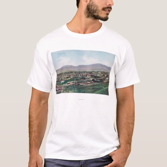 Luftaufnahme der Stadt von den Hügeln T-Shirt (Vorderseite)