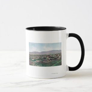 Luftaufnahme der Stadt von den Hügeln Tasse