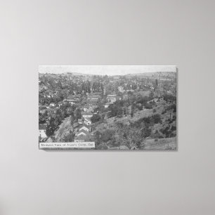 Luftaufnahme des Angels CampAngels Camp, CA Leinwanddruck