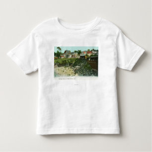 Luftaufnahme des Baden-Strandes Kleinkind T-shirt