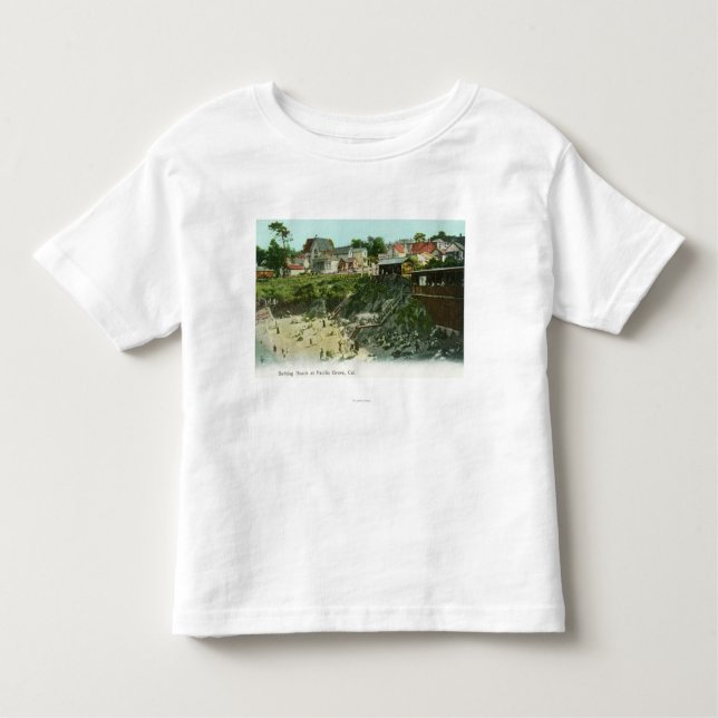 Luftaufnahme des Baden-Strandes Kleinkind T-shirt (Vorderseite)