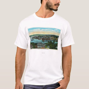 Luftaufnahme des Boothbay Hafens T-Shirt