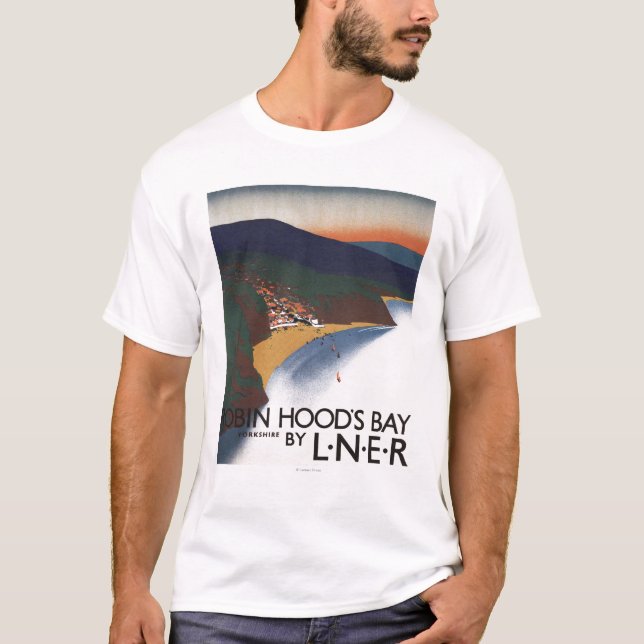 Luftaufnahme des Bucht-und T-Shirt (Vorderseite)