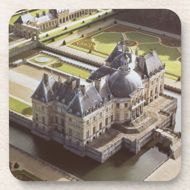 Luftaufnahme des Chateaus, konzipiert für Nicholas Untersetzer (Vorderseite)