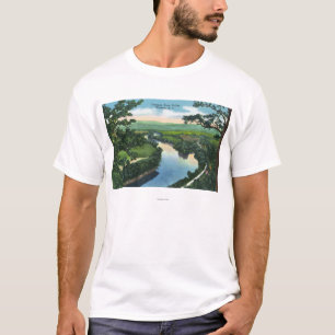Luftaufnahme des Chemung River Valley T-Shirt