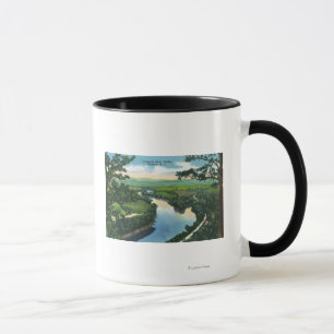Luftaufnahme des Chemung River Valley Tasse
