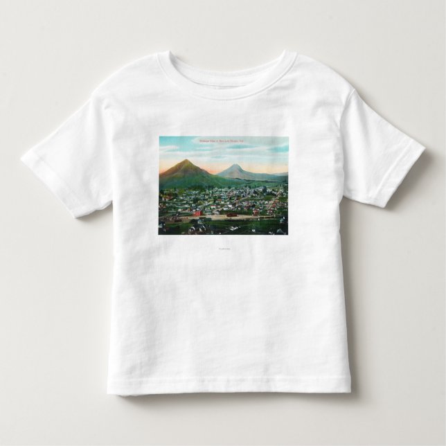 Luftaufnahme des CitySan Luis Obispo, CA Kleinkind T-shirt (Vorderseite)