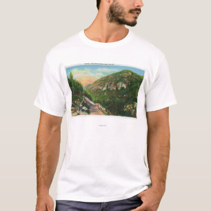 Luftaufnahme des Fisch-Nebenfluss-Bodens, Saranac T-Shirt