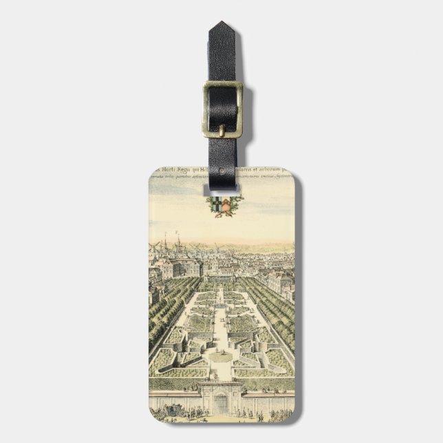 Luftaufnahme des Formal Garden von Eric Dahlbergh Gepäckanhänger (Vorderseite vertikal)