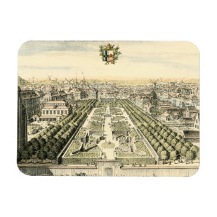 Luftaufnahme des Formal Garden von Eric Dahlbergh Magnet
