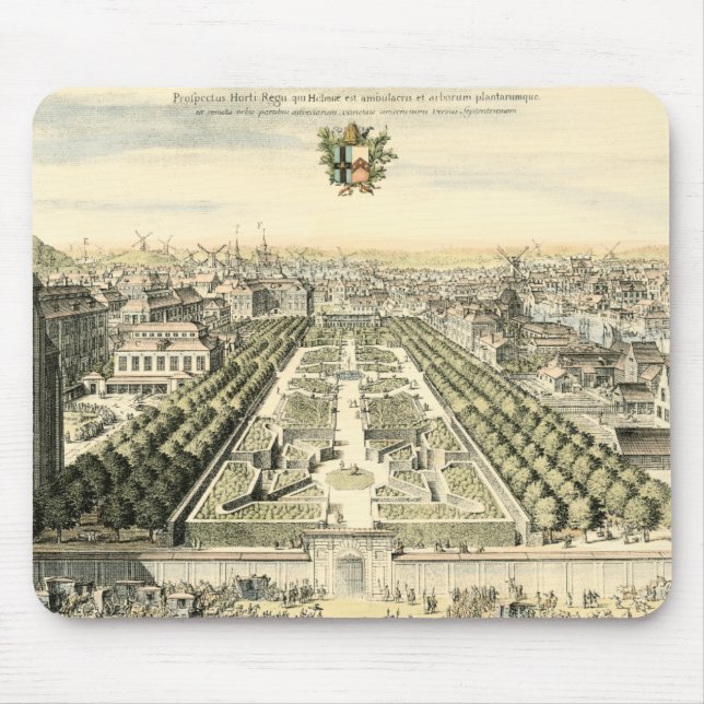 Luftaufnahme des Formal Garden von Eric Dahlbergh Mousepad (Vorne)