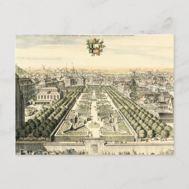 Luftaufnahme des Formal Garden von Eric Dahlbergh Postkarte (Vorderseite)