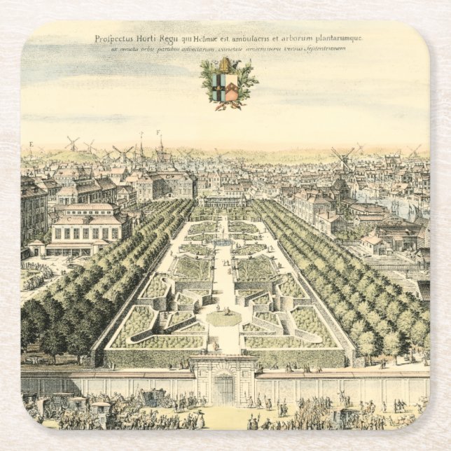 Luftaufnahme des Formal Garden von Eric Dahlbergh Rechteckiger Pappuntersetzer (Vorderseite)