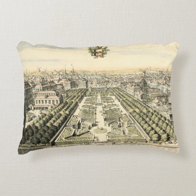 Luftaufnahme des Formal Garden von Eric Dahlbergh Zierkissen (Vorderseite)