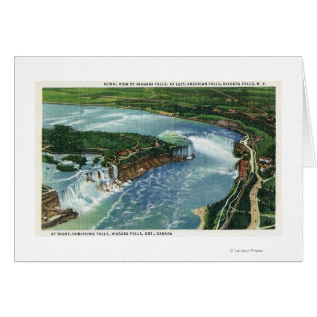 Luftaufnahme des gesamten Niagarafalls 2 (Vorderseite (Horizontal))