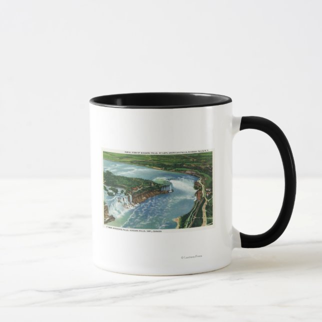 Luftaufnahme des gesamten Niagarafalls 2 Tasse (Rechts)