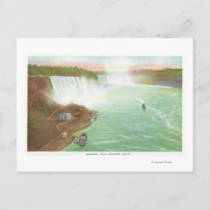 Luftaufnahme des gesamten Niagarafalls Postkarte
