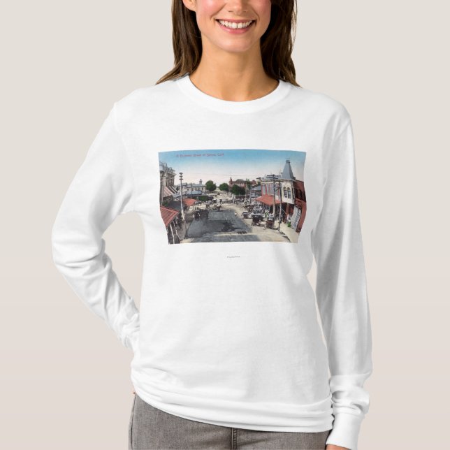 Luftaufnahme des Geschäfts SectionSelma, CA T-Shirt (Vorderseite)