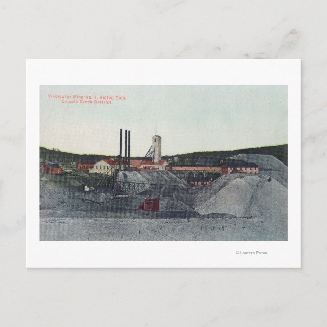 Luftaufnahme des Indikatorbergwerks Nr. 1Victor, C Postkarte (Vorderseite)