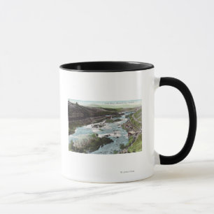 Luftaufnahme des Link RiverKlamath-Landkreises, OR Tasse