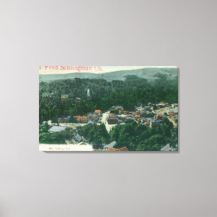 Luftaufnahme des Mill ValleyMill Valley, CA Leinwanddruck