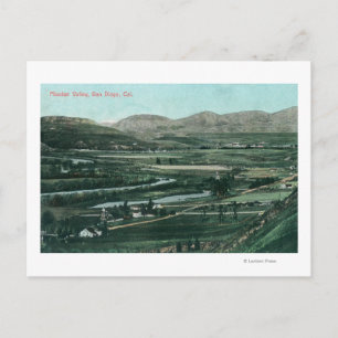 Luftaufnahme des MissionstalsSan Diego, CA Postkarte