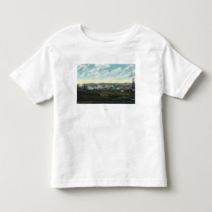 Luftaufnahme des Öls FieldsCoalinga, CA des Kleinkind T-shirt